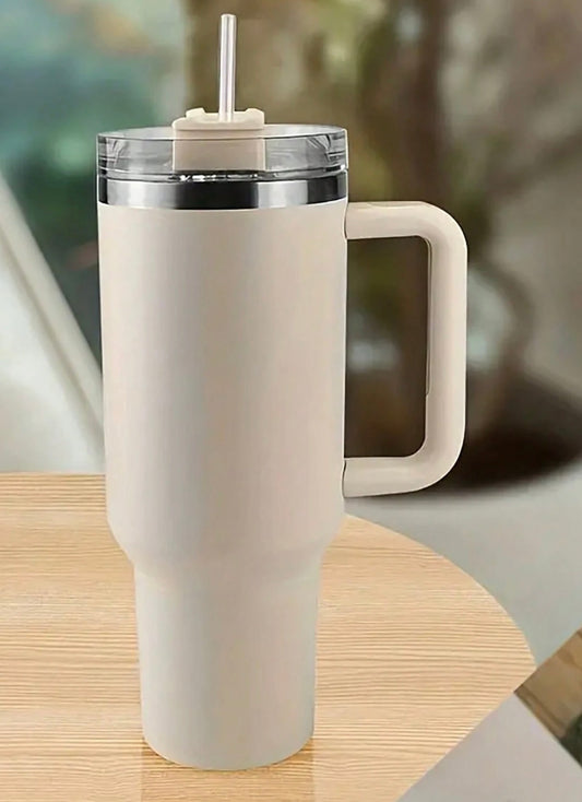 Insulated Car Cup With Straw Handle